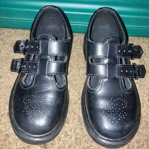 Dr. Martens Kids Black Leather Dress Shoes